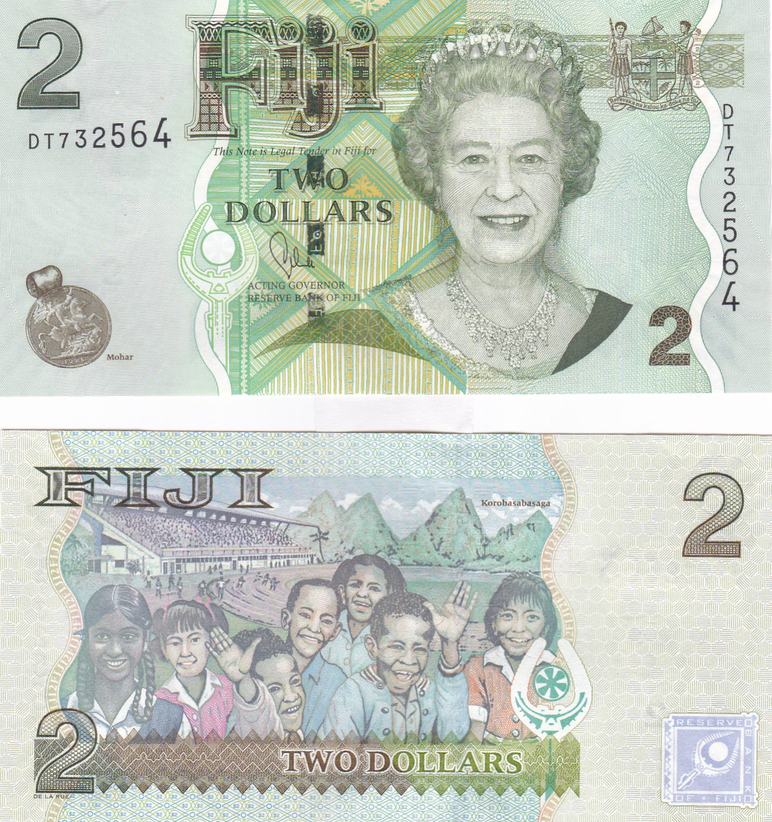 Fiji #109b 2 Dollars